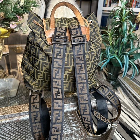 Fendi Monogram Tobacco Vintage Zucca Backpack - Picture 3 of 9